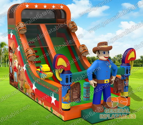 Western cowboy slide