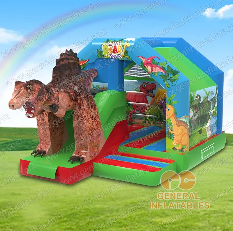 Slide Combo Dino Bouncy Castle