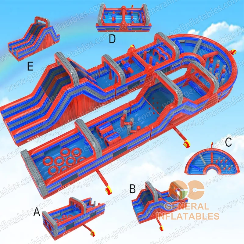 Red and Blue obstacle course