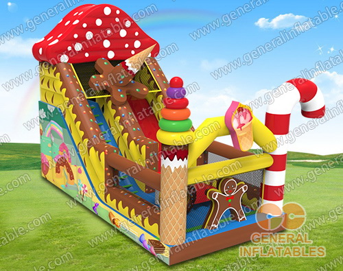Inflatable candy slide