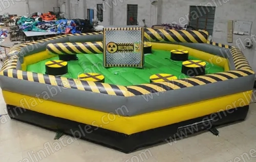 Inflatable meltdown ride
